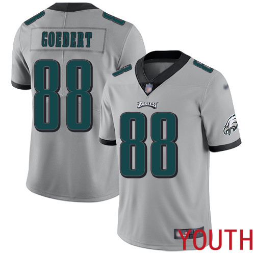 Youth Philadelphia Eagles #88 Dallas Goedert Limited Silver Inverted Legend NFL Jersey Football